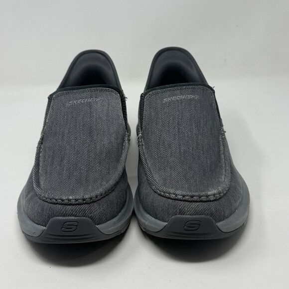 Skechers Parson Dewitt Slip Ins Shoes Mens 12 WW Extra Wide Fit Gray Loafers main image 15